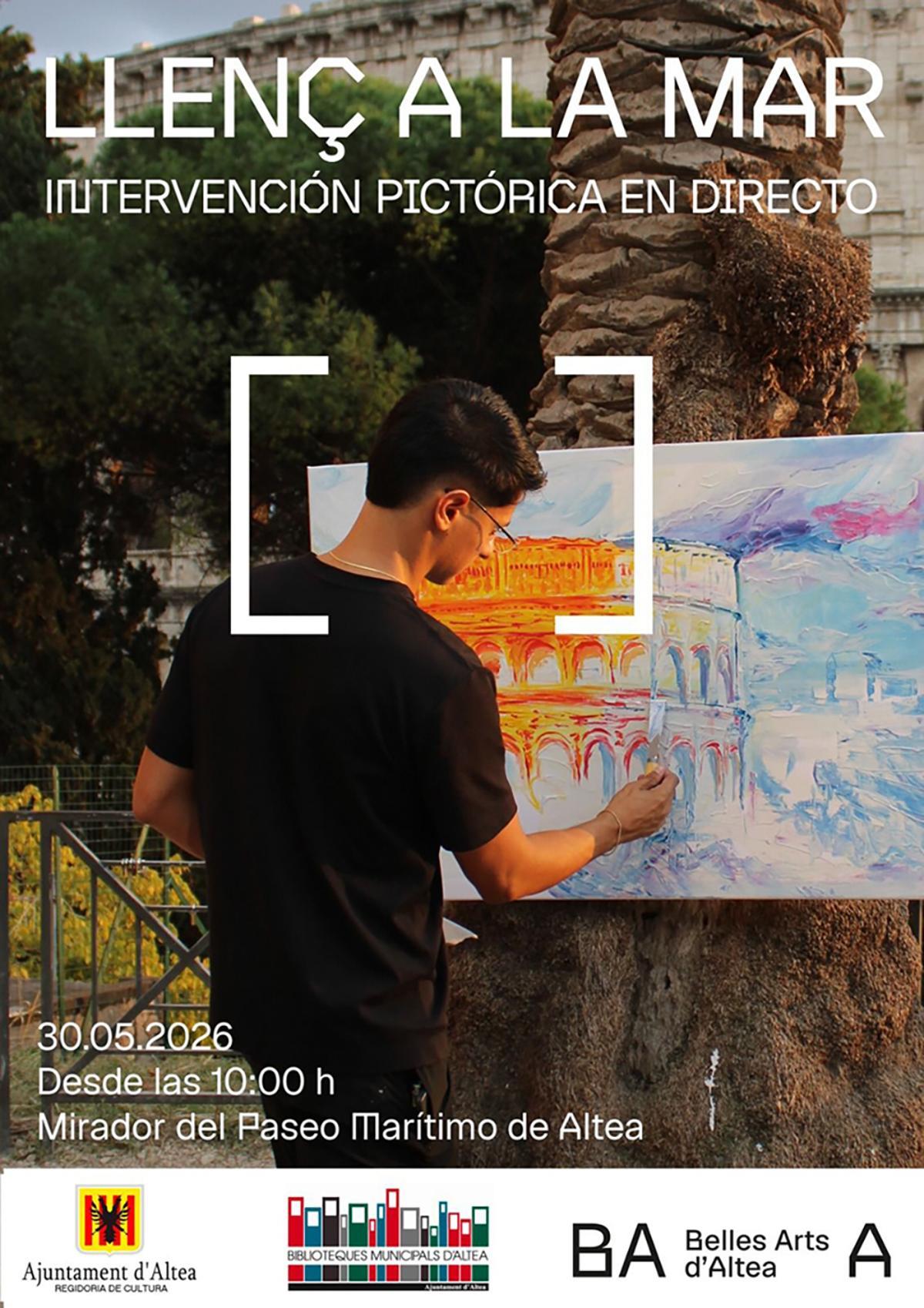 Cartel anunciador del proyecto `Llenç a la mar´