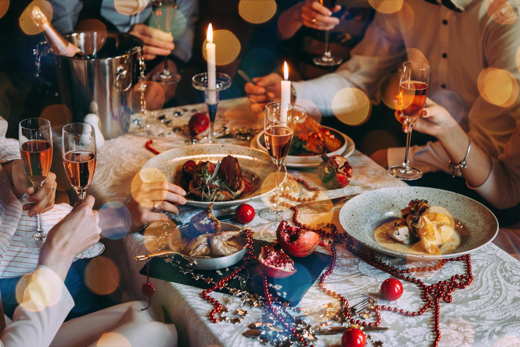 Una cena de Navidad