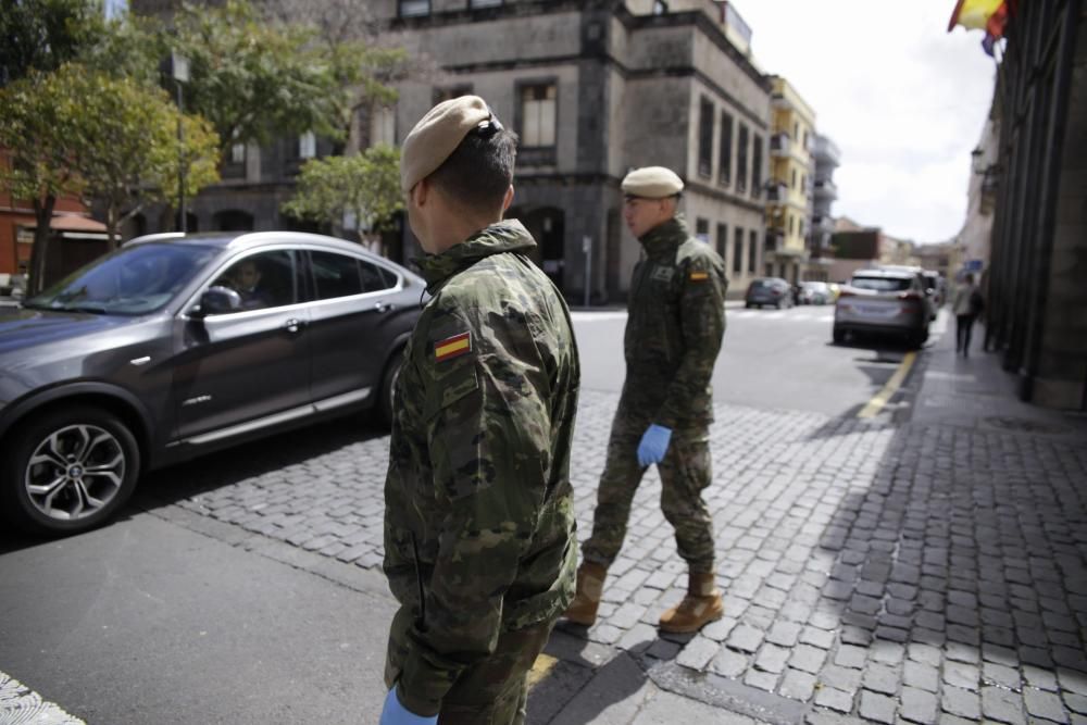 Militares en La Laguna