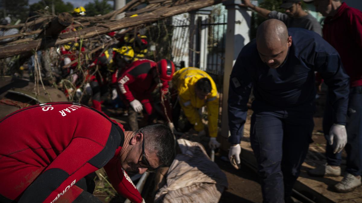 Efectos de las inundaciones en Brasil.