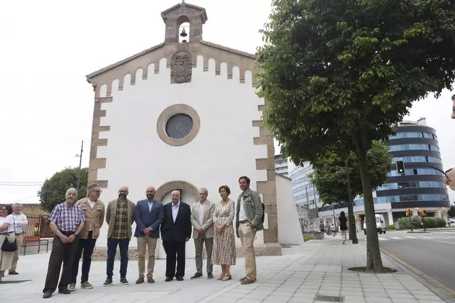 Gijón abre la puerta a Naval Azul desde esta nueva plaza en el corazón de El Natahoyo (en imágenes)