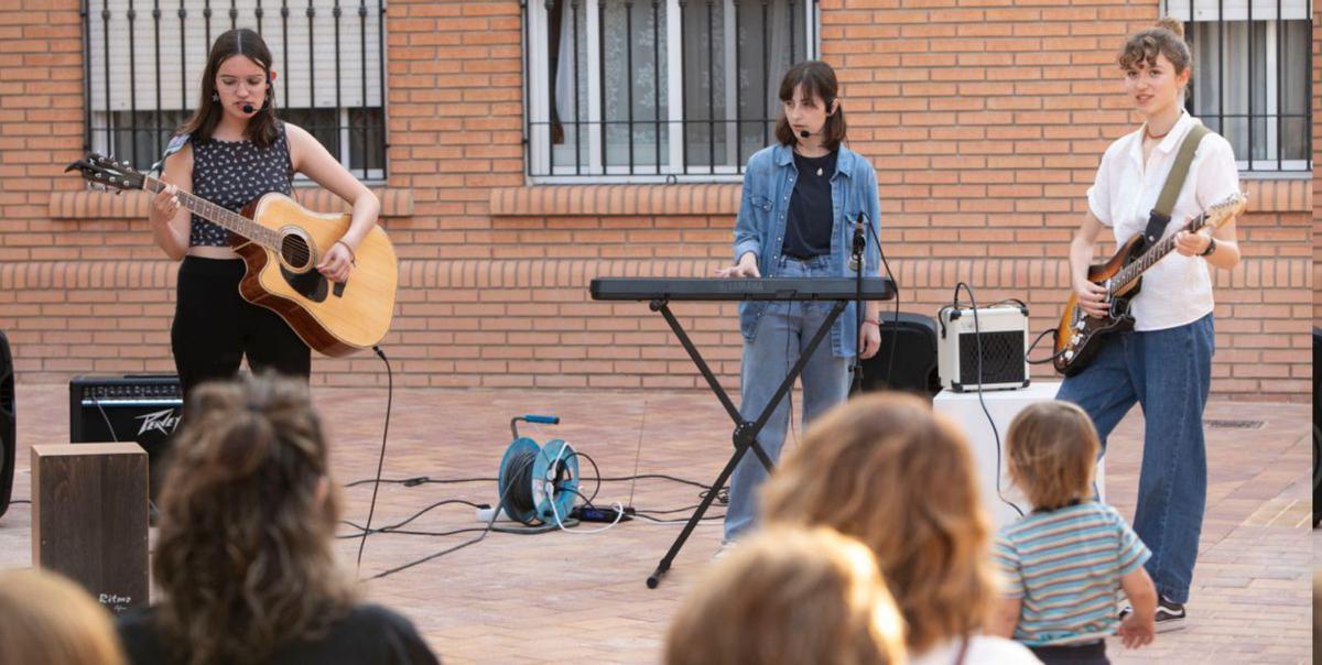 Alumnado del IES La Vall de Segó, en una actuación. | TORTAJADA