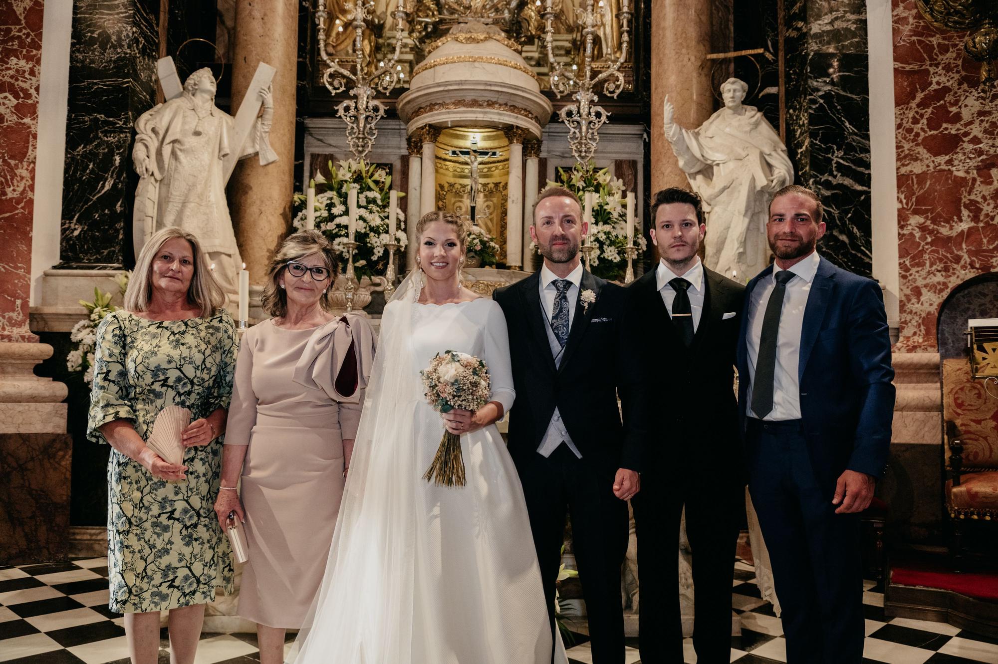 Boda de Andrea Cea, corte de honor de los años 2020 y 2021