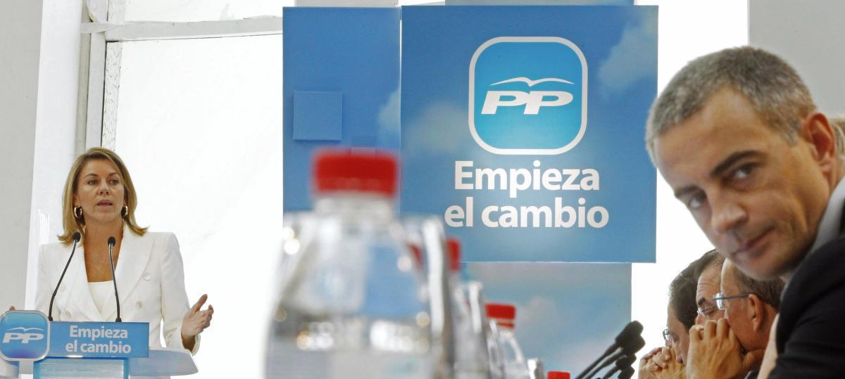 Cospedal y Costa en un acto del PP en València