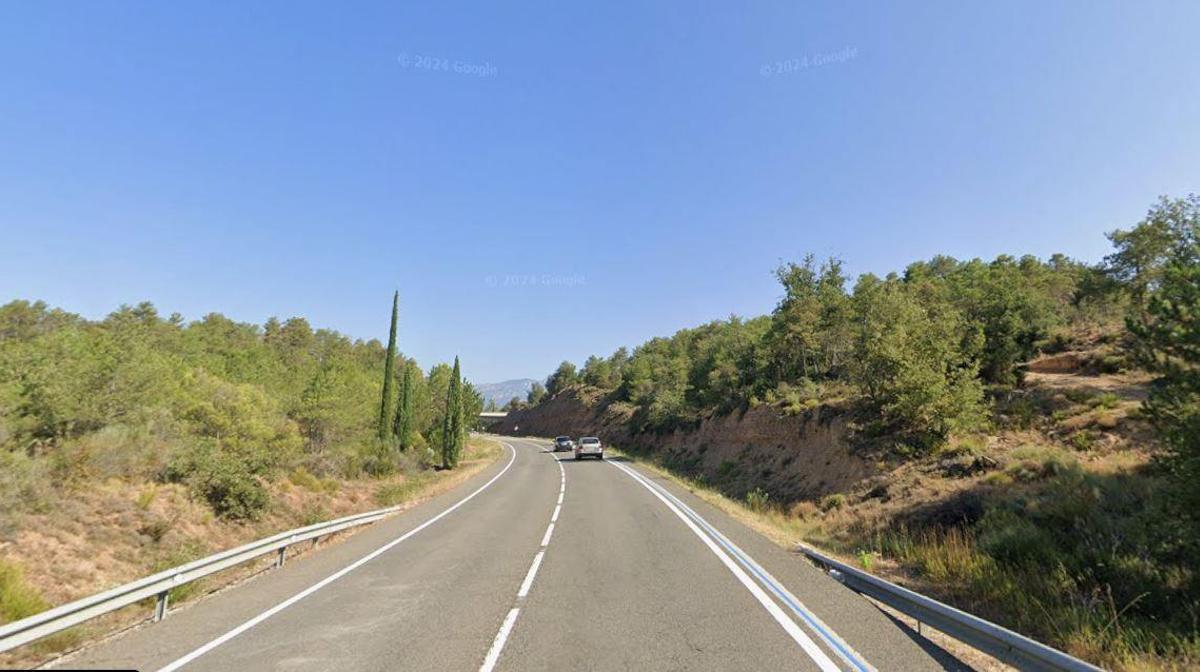 Punt de la C-14 on ha tingut lloc l'accident