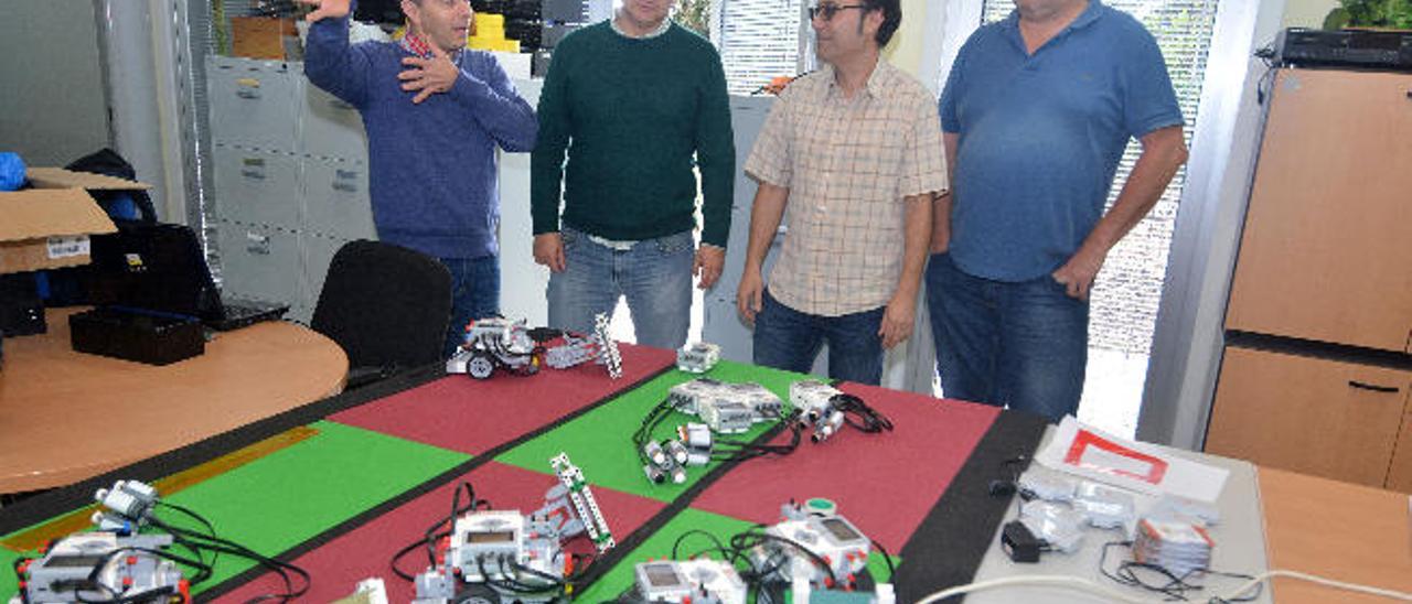 De izquierda a derecha, Alexis Quesada, Carmelo Rubén García, Francisco Alayón y Gabino Padrón en el IUCTC.