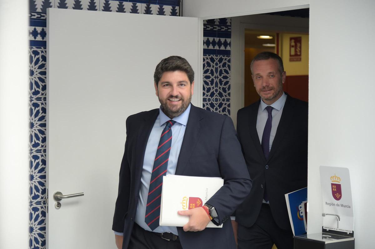 El presidente de la Región de Murcia, Fernando López Miras.