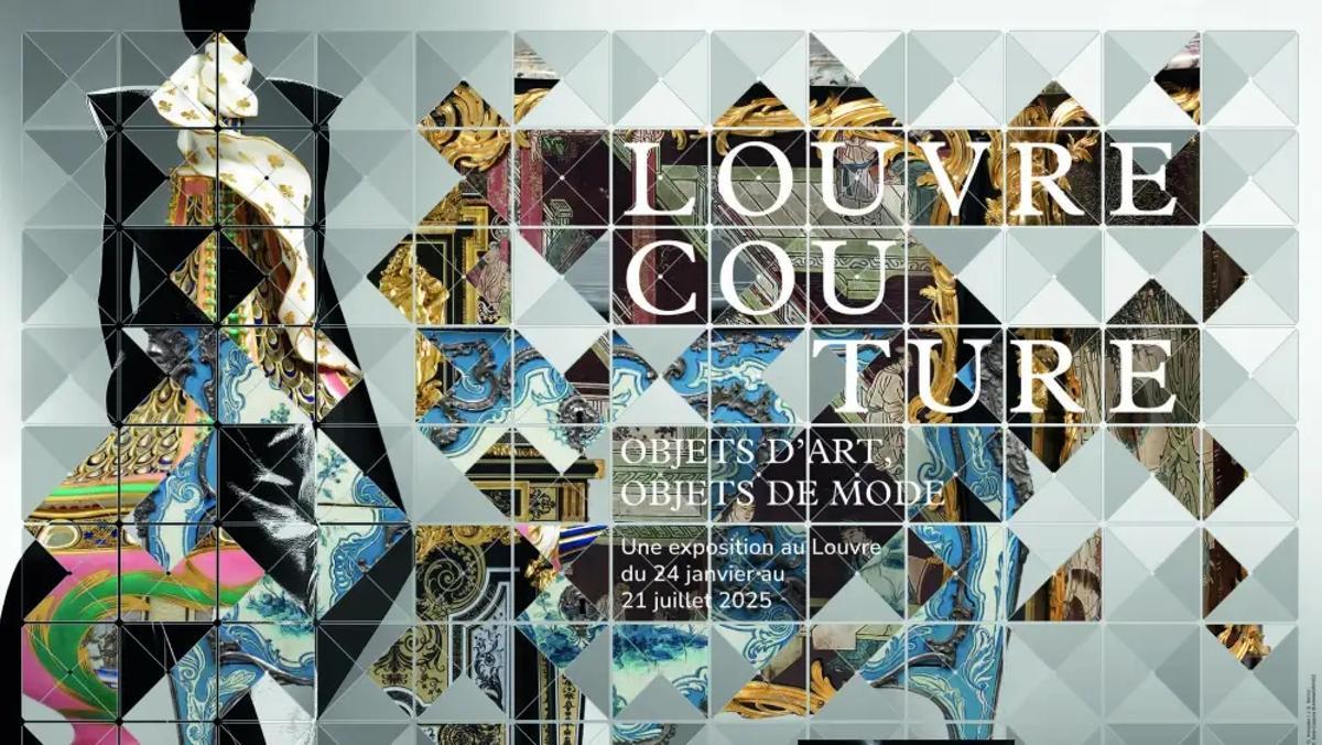 Cartel de la exposición 'Louvre Couture'.