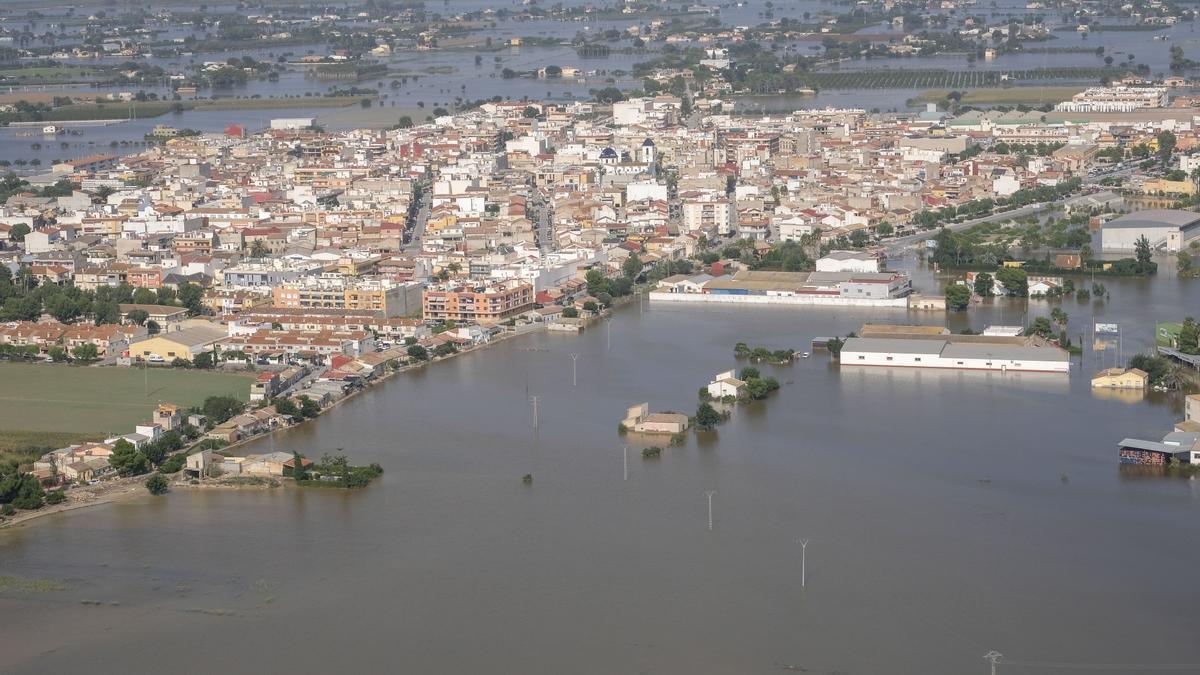 Inundación en la provincia de Alicante en 2019