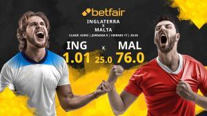 Inglaterra vs. Malta: horario, TV, estadísticas, clasificación y pronósticos