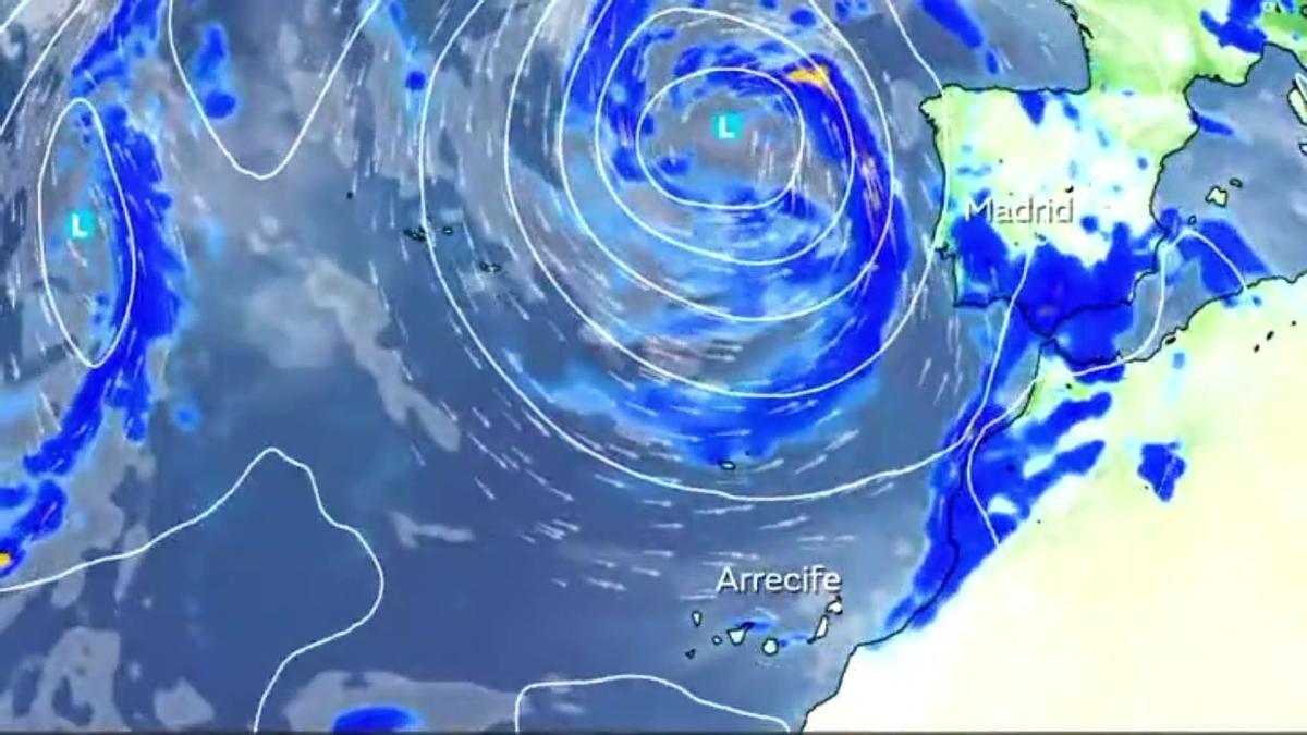 La borrasca 'Oscar' se acerca a Canarias