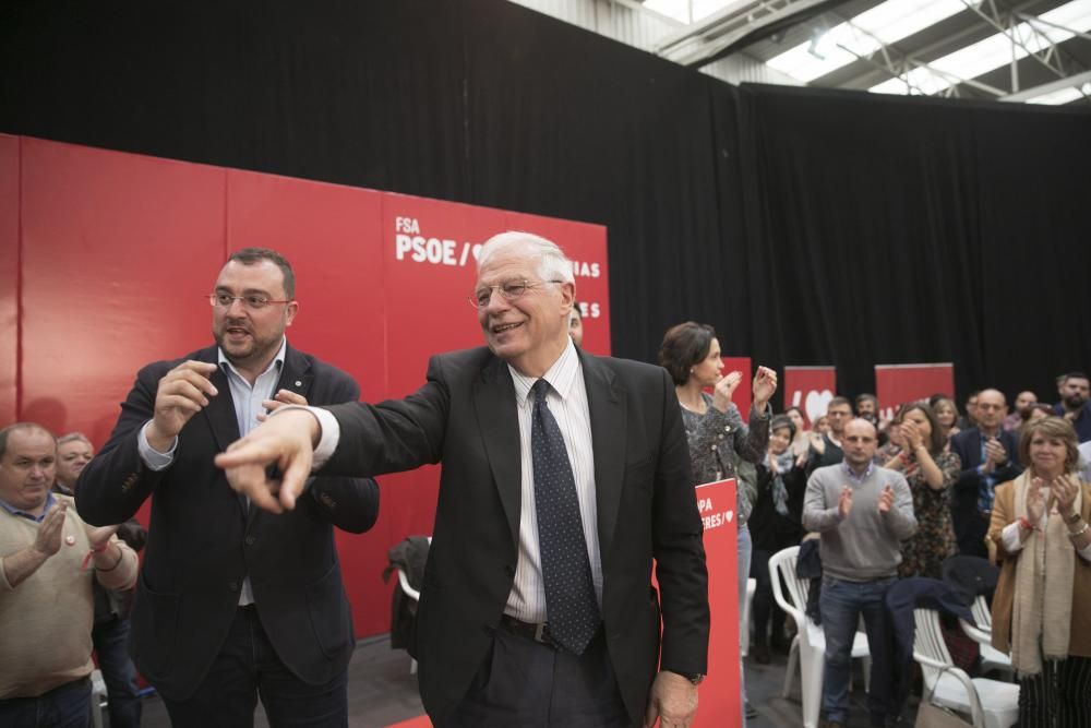 Mitin de Borrell y Barbón en Oviedo