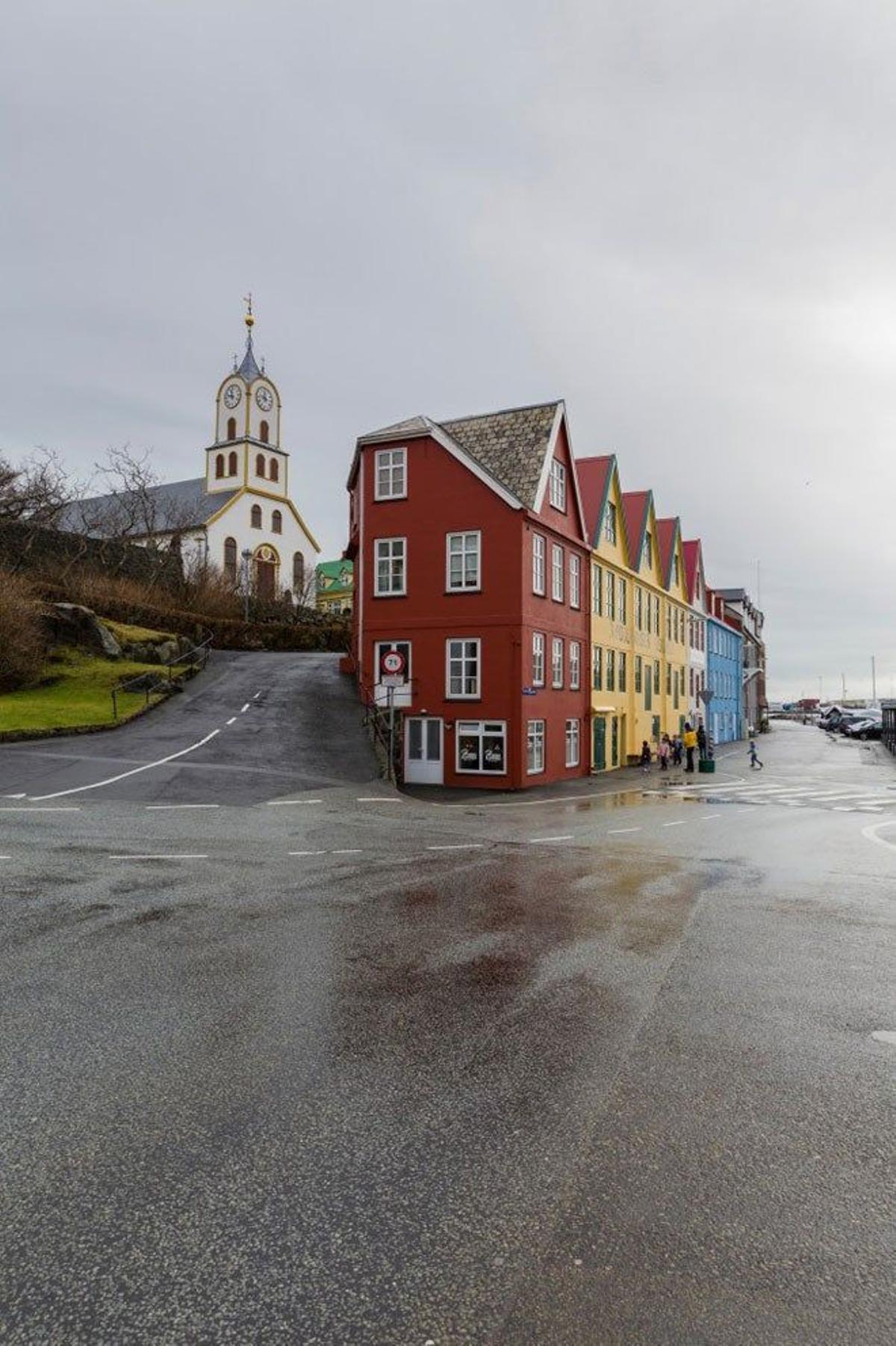 Casas de estilo típico danés en Torshavn.