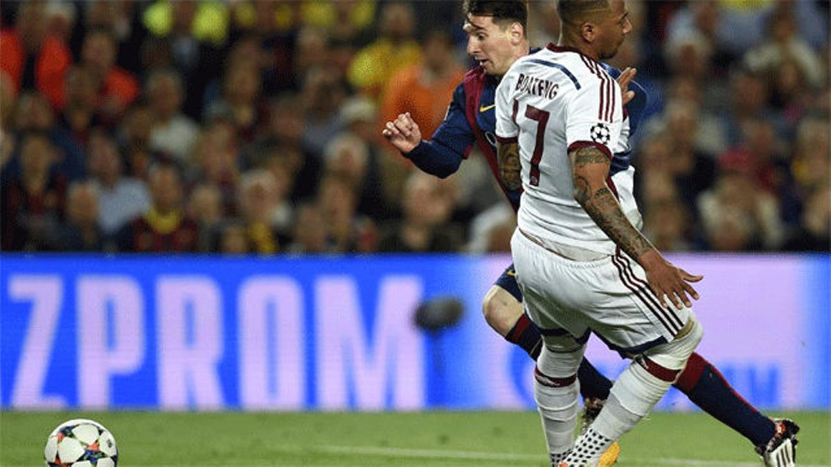 Así fue la "rotura de cintura" de Messi a Boateng