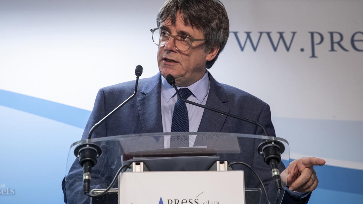 El expresidente de la Generalitat y eurodiputado de Junts, Carles Puigdemont.