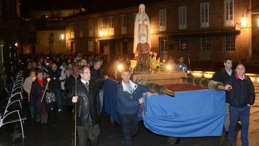 La parroquia de Santa María celebra cada año la festividad de Nuestra Señora de Lourdes. // Rafa Vázquez