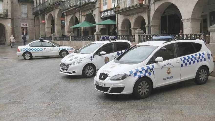 Los últimos vehículos adquiridos para la Policía de Ourense. // I.O.