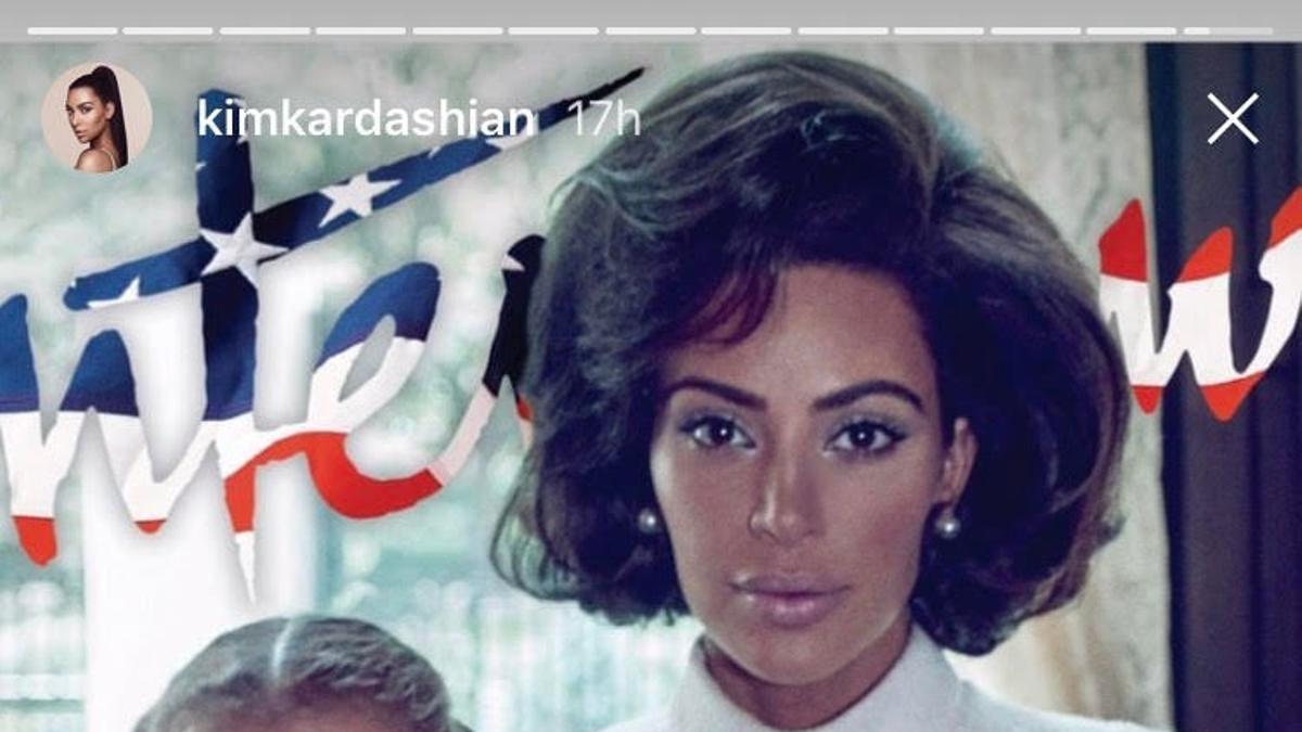 Kim Kardashian se mete en la piel de Jackie Kennedy