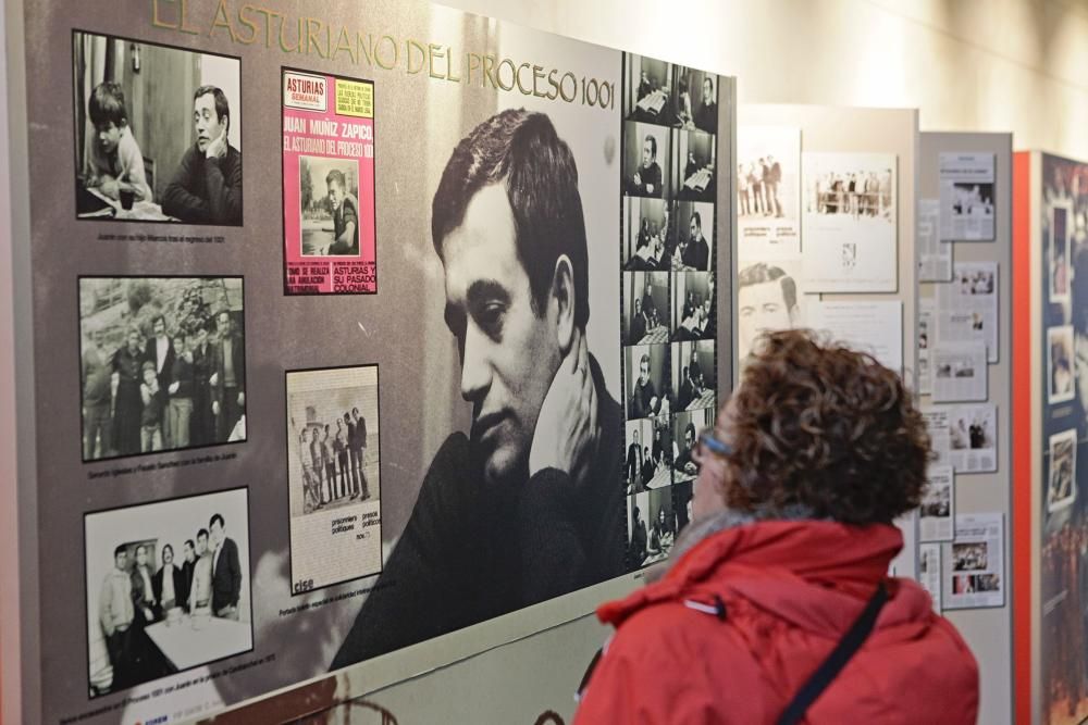 Exposición sobre Juan Muñiz Zapico en el Centro Municipal de El Llano, Gijón