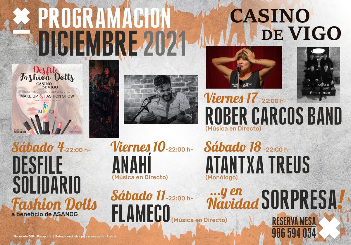 Programa completo Casino de Vigo