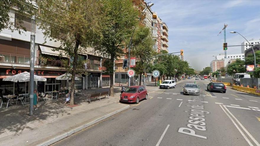 Paseo de Torres i Bages de Barcelona.