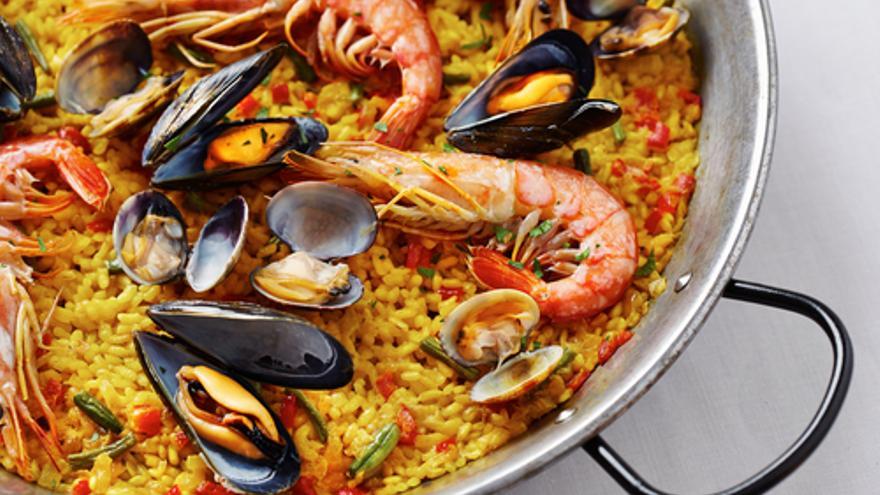 Receta de paella de marisco