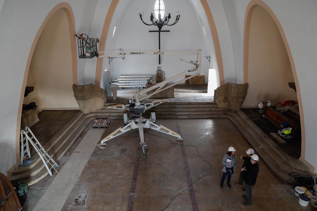 Las obras de conservación de la iglesia de San Juan, a paso acelerado