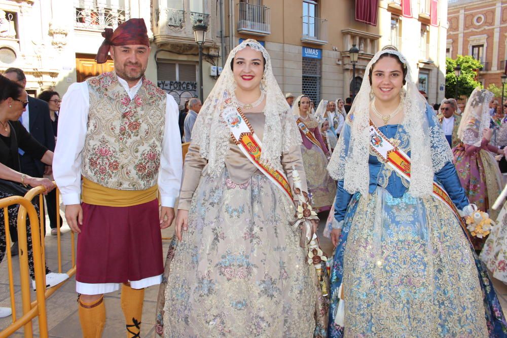 Falleras mayores 2019 en la Procesión de la Virgen