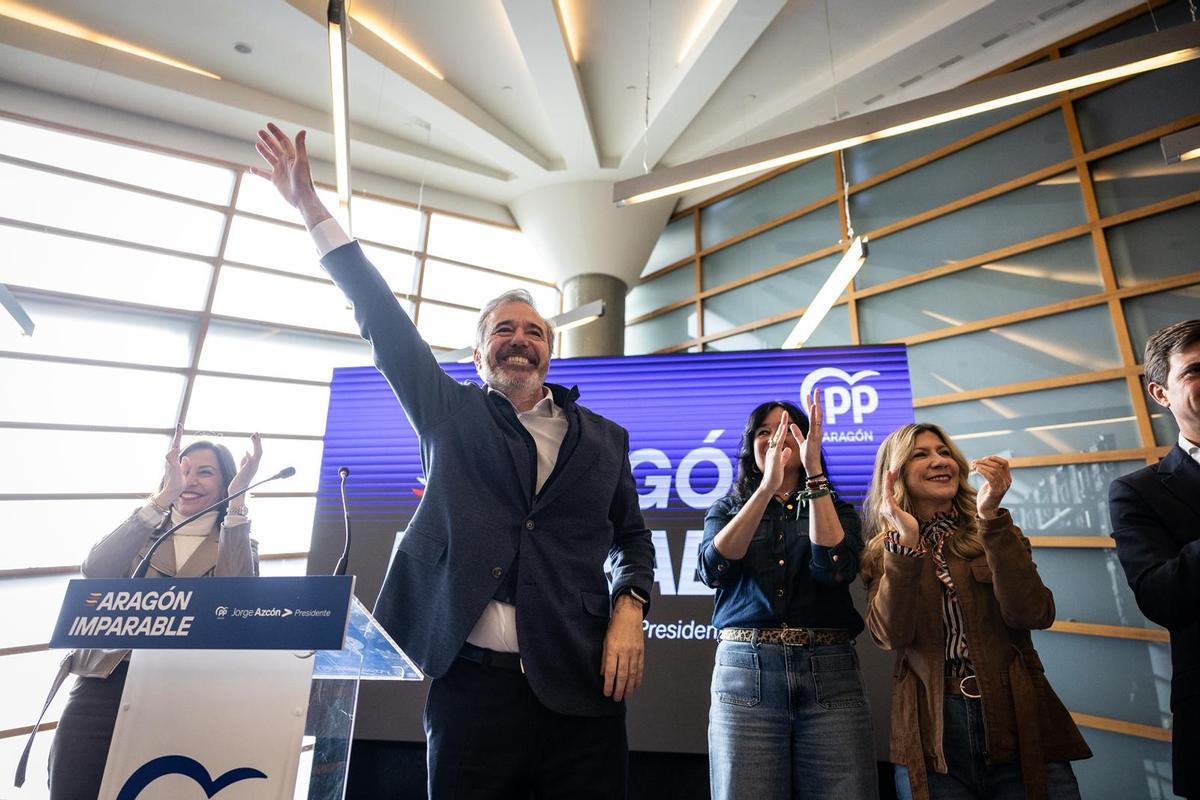 En imágenes | El PP presenta su eslogan de campaña: 'Aragón imparable'