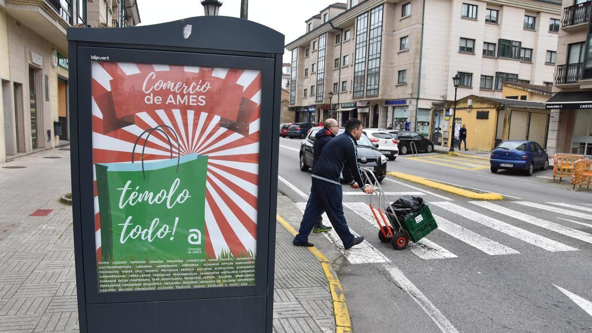 Cartel promocional de las ayudas de promoción al comercio