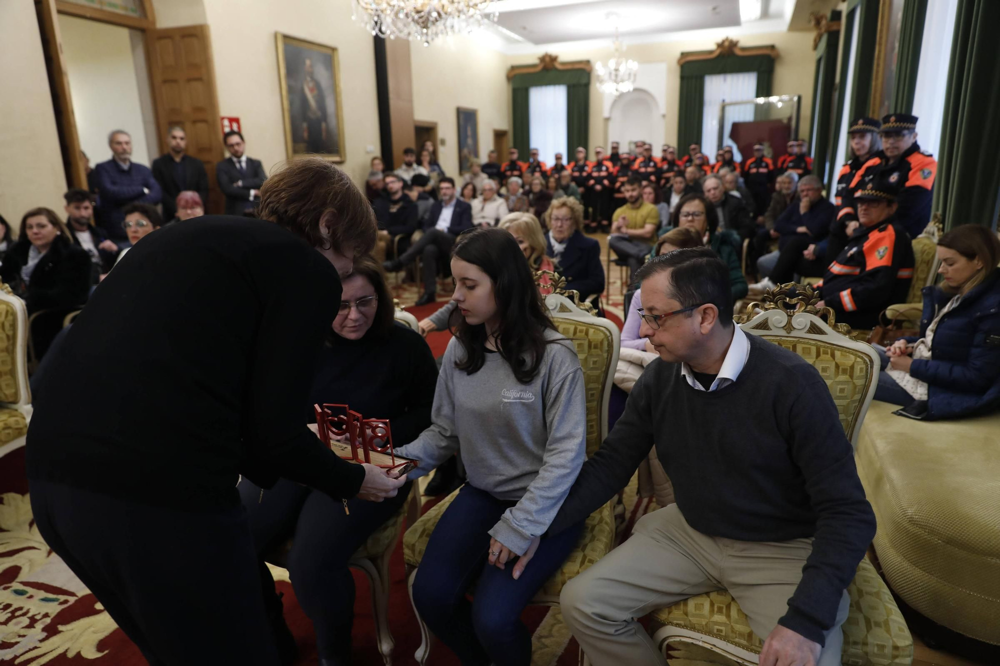 Emotivo homenaje a Inés Sánchez, la voluntaria de Protección Civil gijonesa fallecida en un accidente de tráfico en León