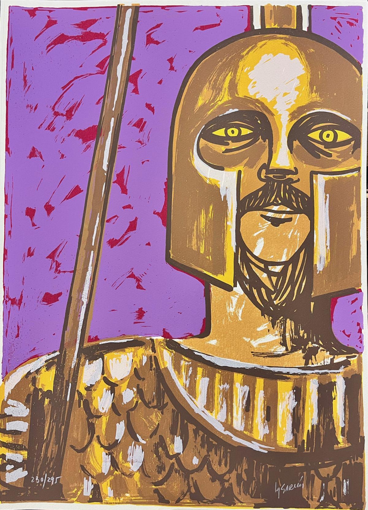 'Aquiles', de Ignacio Garcia; una de las serigrafías de la exposición de La Innovadora