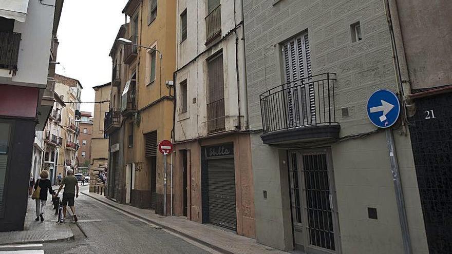 Carrer del Cós, on van tenir lloc els fets