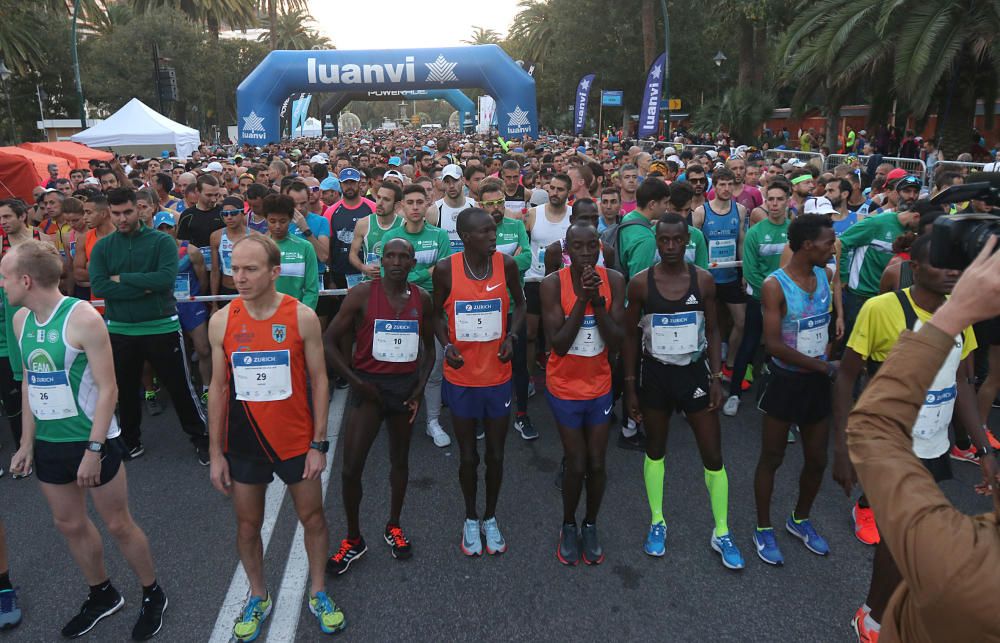 Las mejores imágenes de la Maratón de Málaga 2018