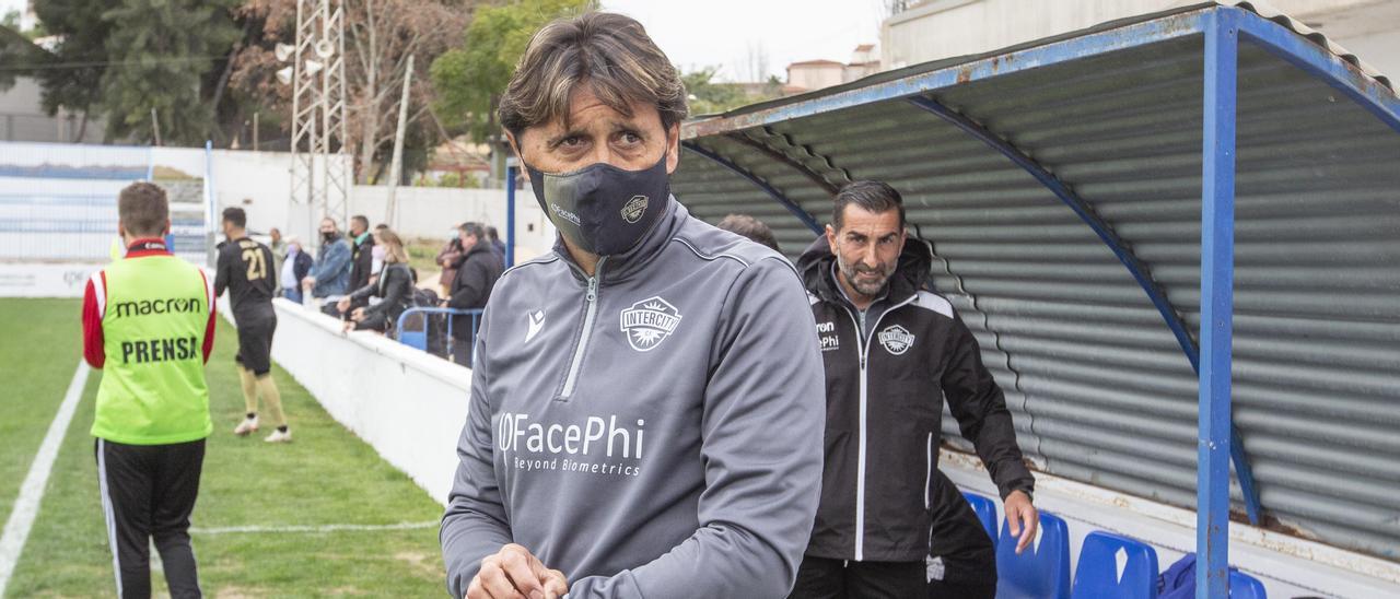 Gustavo Siviero, antes de recibir al Murcia en el Antonio Solana, el domingo pasado.