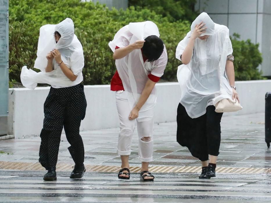 Devastación provocada por el tifón Jebi en Japón