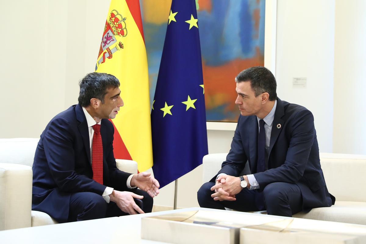 Reunión entre el CEO de GlobalLogic y Pedro Sánchez en la Moncloa.