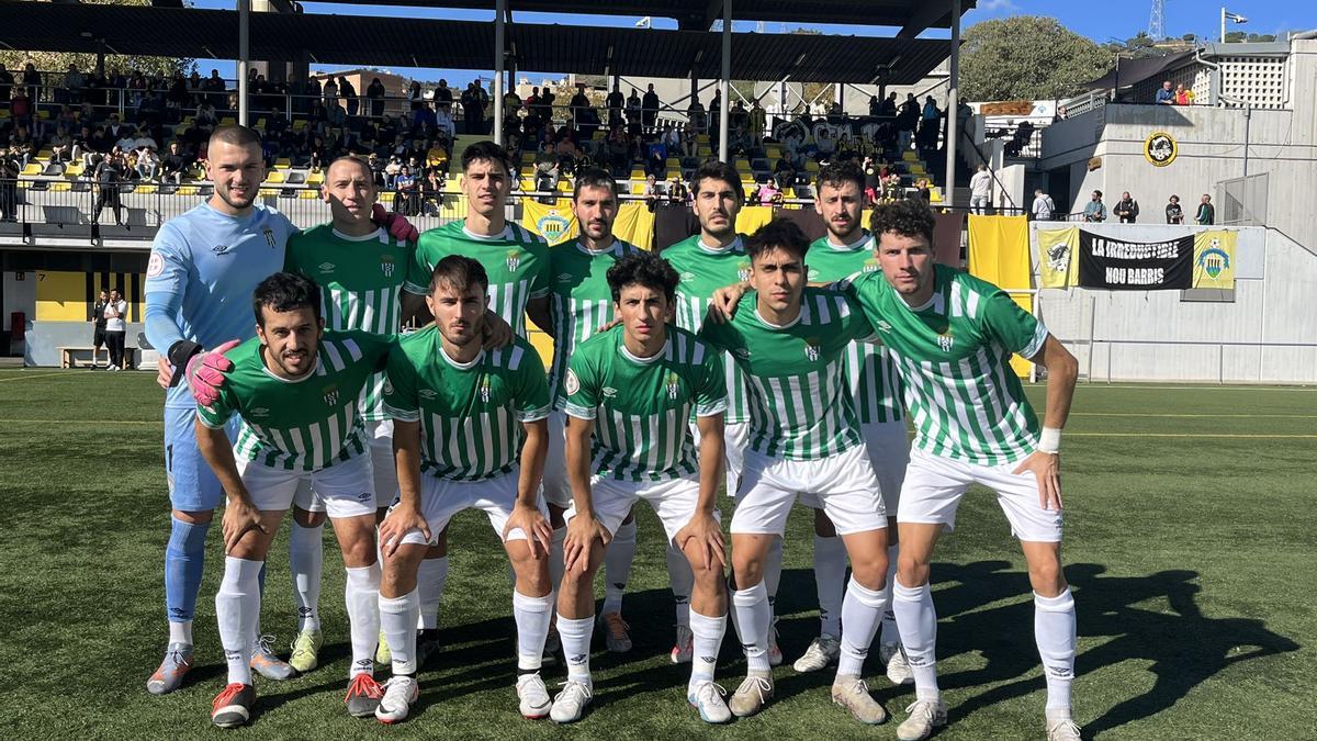 L'onze titular del CF Peralada contra la Montanyesa