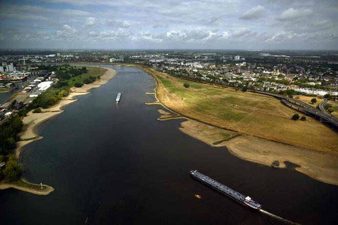 La sequía drena el Rin y añade nubarrones a la maltrecha economía de Alemania