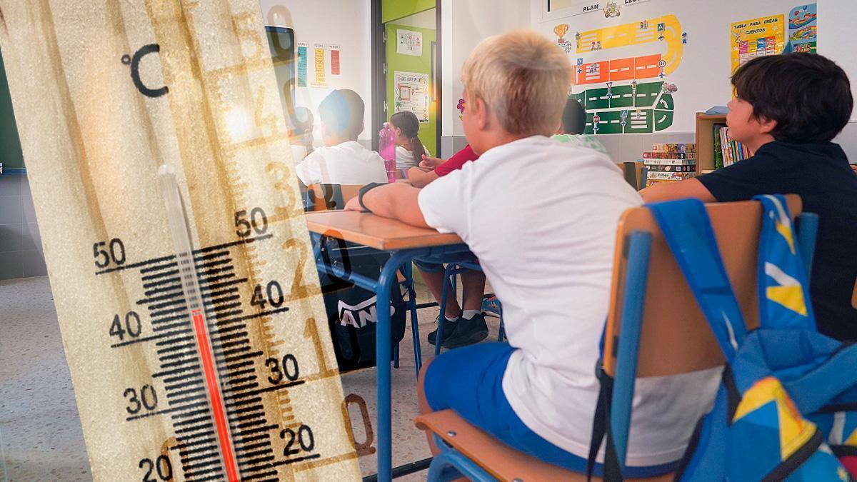 CALOR EN LAS AULAS | Colegios de Castelló ya superan los 27 grados en las aulas: «El cole es un horno»
