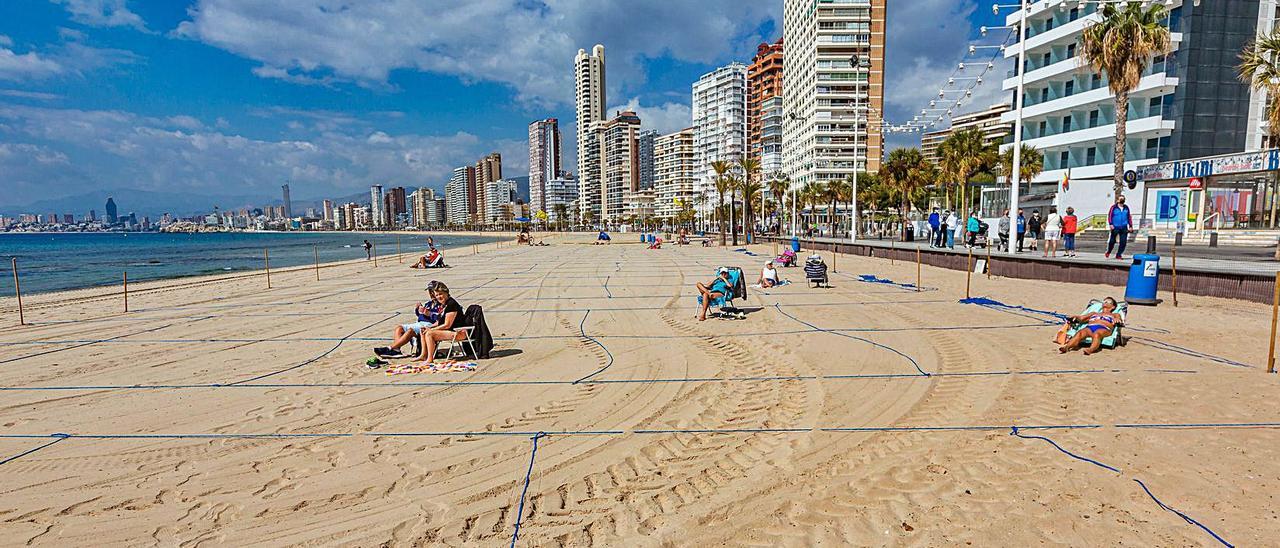 Benidorm lleva 
prácticamente sin turistas 
desde marzo de 
2020. DAVID REVENGA |