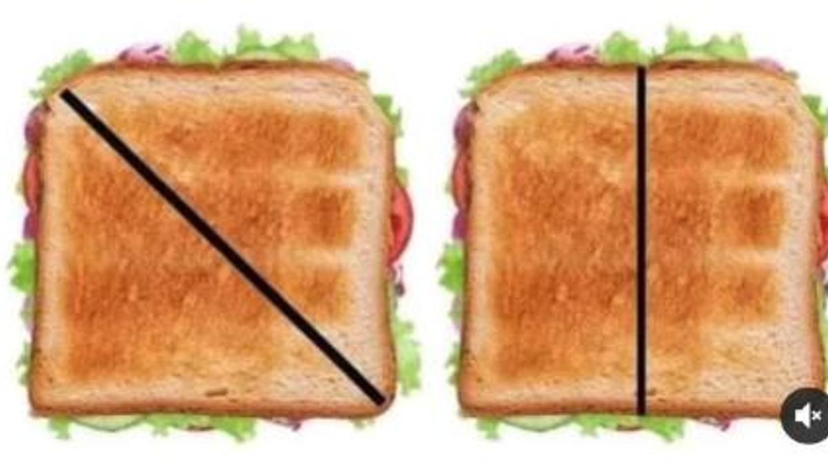 El dilema del corte del sandwich