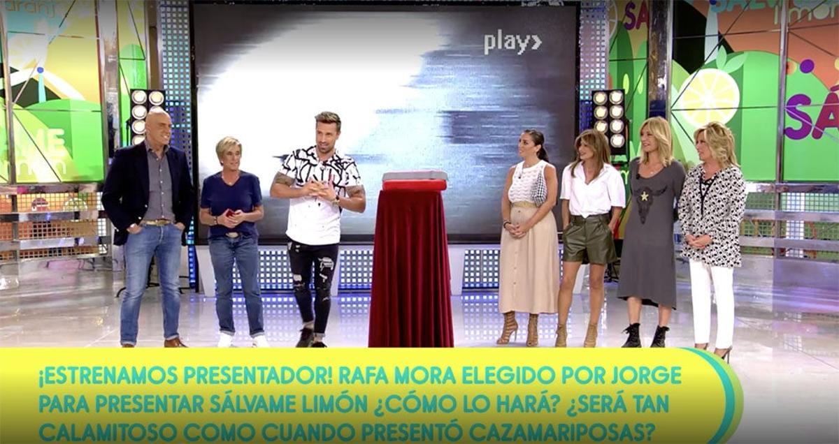 Rafa Mora como nuevo presentador de Sálvame 'limón'.