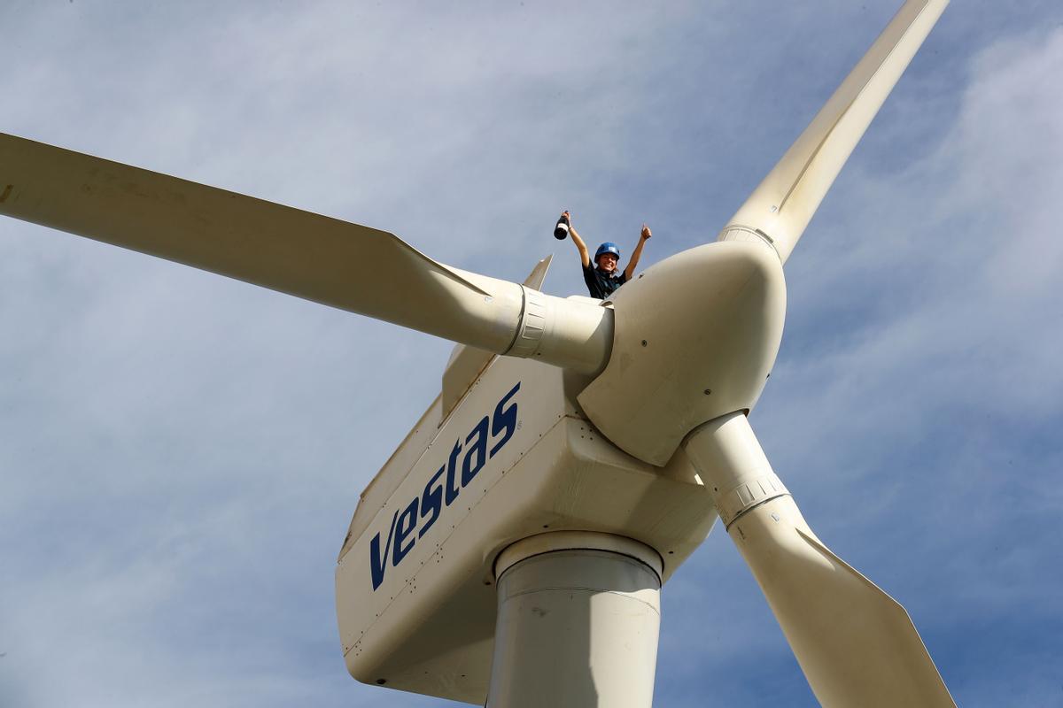 Nuevo prototipo de aerogenerador marino.