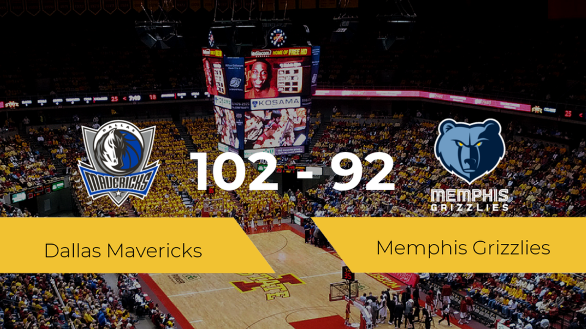 Dallas Mavericks logra la victoria frente a Memphis Grizzlies por 102-92