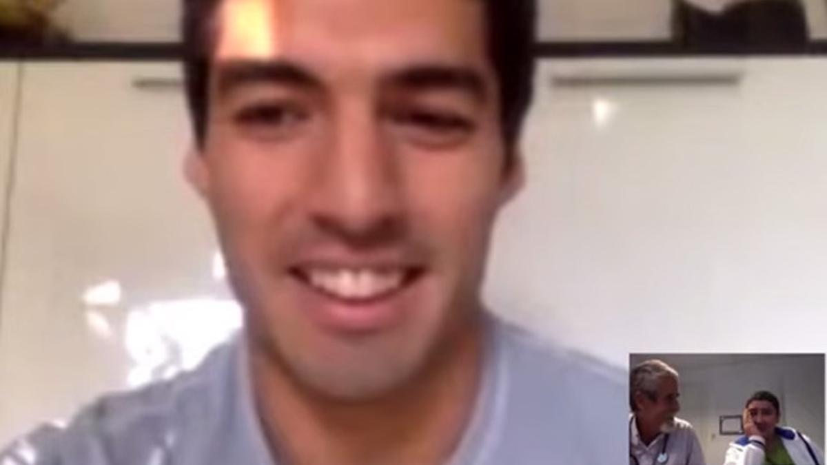 Luis Suárez sorprendió a un joven enfermo de cáncer