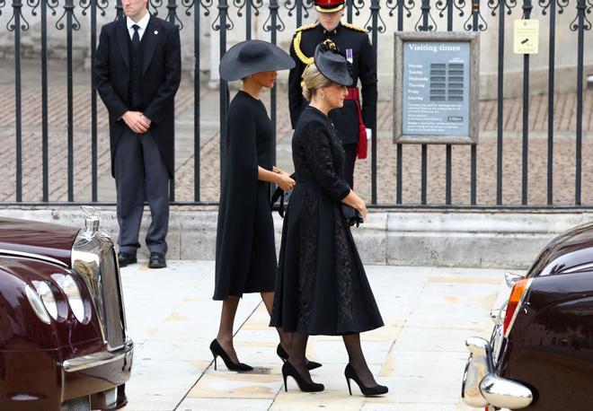 Meghan Markle en el funeral de Isabel II