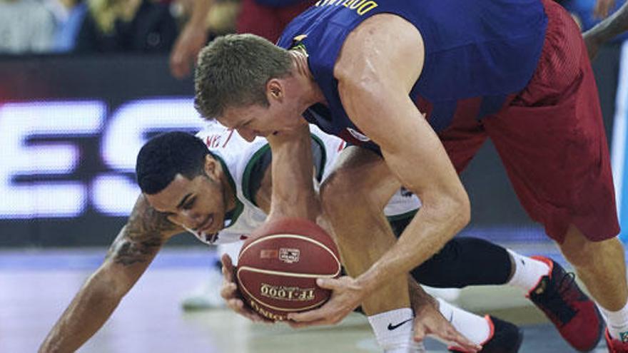 Imagen del partido entre el Barcelona y el Baskonia.