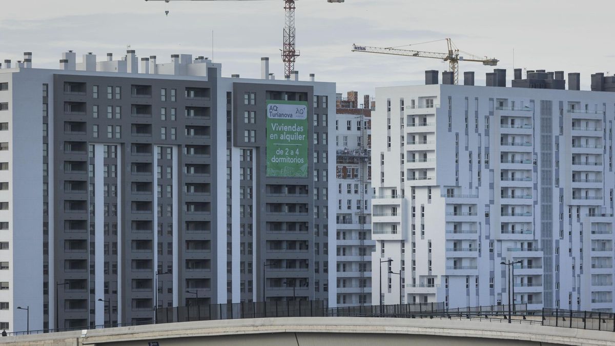 Edificios de alquiler en el barrio de Turianova de València.