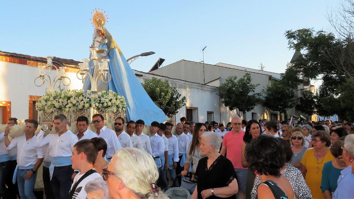 Procesión de la Virgen de Tentudía el 15 de agosto de año pasado